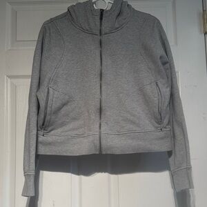 Lululemon Athletica Heather Gray Zip-Up Hoodie